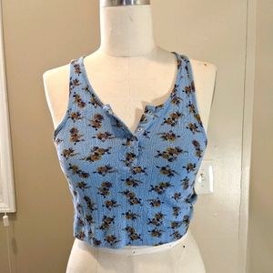 Urban Outfitters Floral Cropped Tank